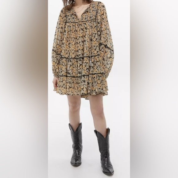 Free People Chiffon Mini Dress - Picture 2 of 8